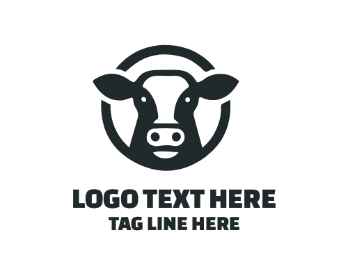 Fresh Milk Cow Logo for Dairy Brand Identity