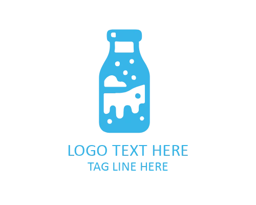 Fresh Milk Label Logo