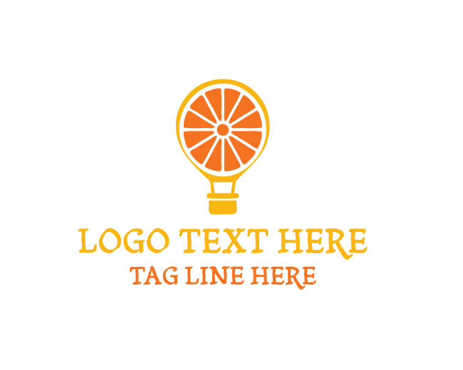 Fresh Orange Balloon Logo