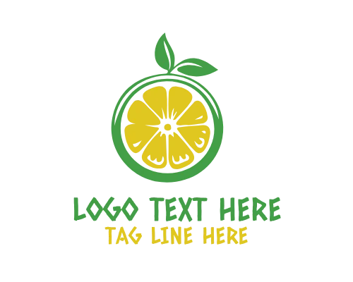 Fresh Orange Fruit Logo for Farm Produce Brands