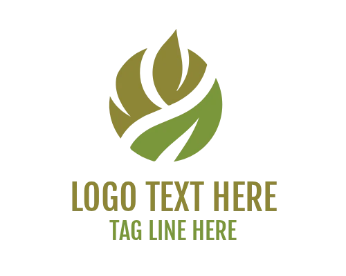 Fresh Organic Leaf Brand Logo