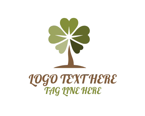 Fresh Shamrock Tree Logo