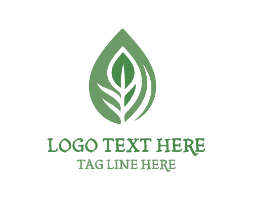 Fresh Spring Leaf Logo