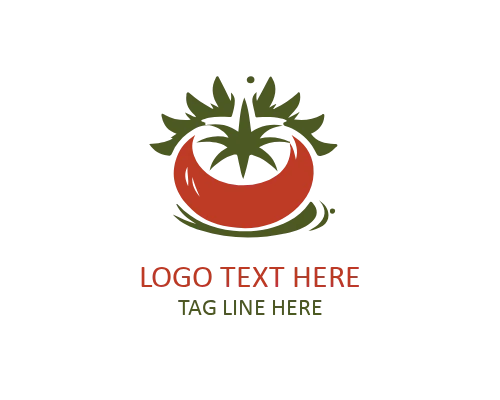 Fresh Tomato Logo for Food and Produce Brands