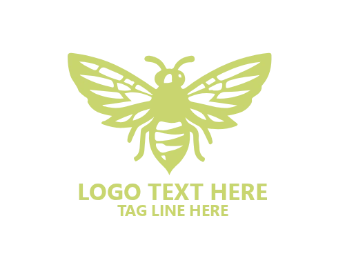 Friendly Bee Heart Logo for Caring and Community Brands