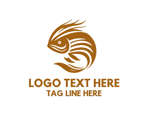 Friendly Cartoon Fish Logo