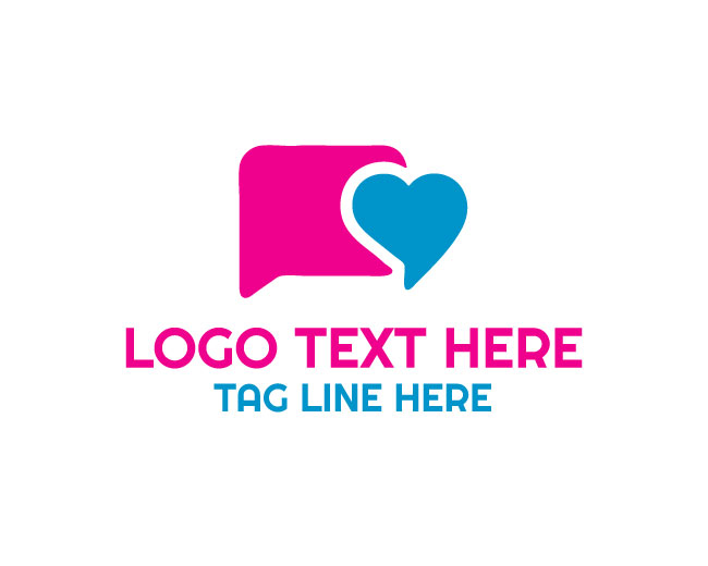 Friendly Chat Love Logo