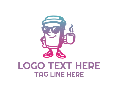 Friendly Coffee Character Logo