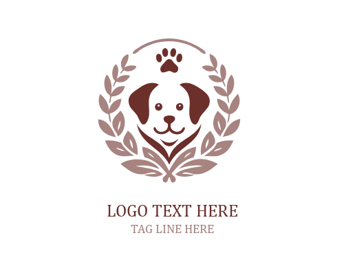 Friendly Cute Puppy Logo