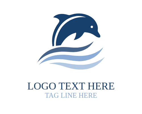 Friendly Dolphin Mascot Logo