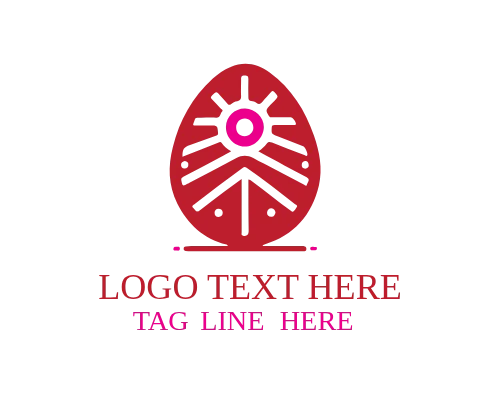 Friendly Easter Egg Mascot Logo for Events
