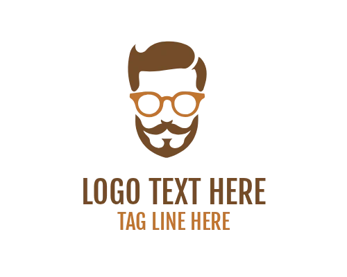 Friendly Eyeglass Man Logo Design