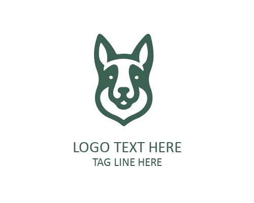 Friendly Linear Dog Logo