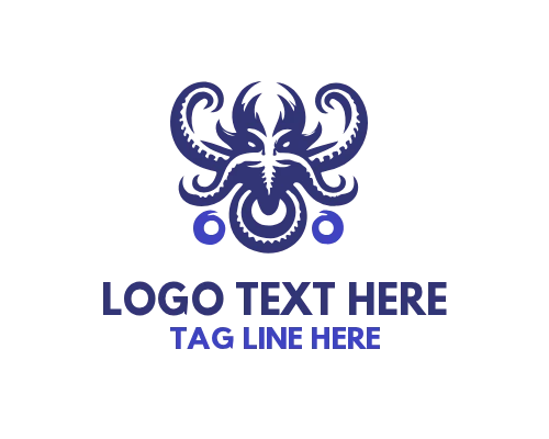 Friendly Octopus Ocean Mascot Logo