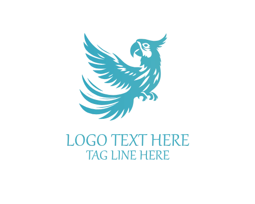 Friendly Parrot Logo for Community, Education, and Family Brands