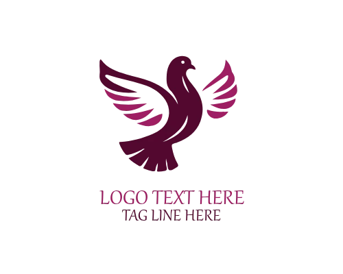 Friendly Pigeon Logo for Community and Social Brands