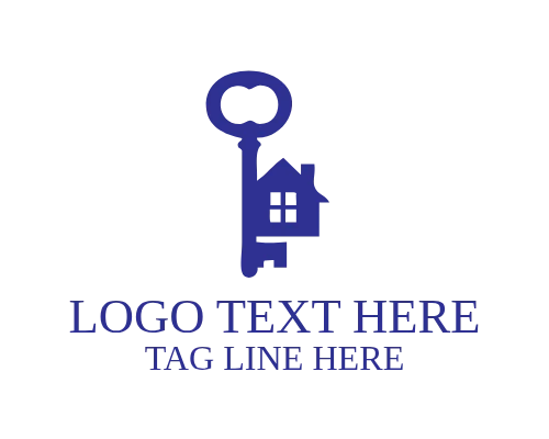 Friendly Real Estate Key Logo