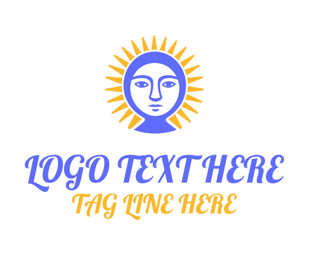 Friendly Sun Face Logo