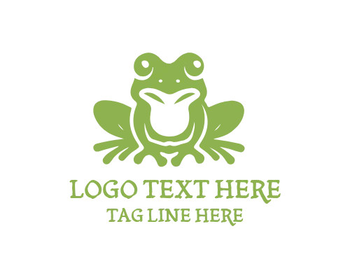 Frog Catching Fly Logo