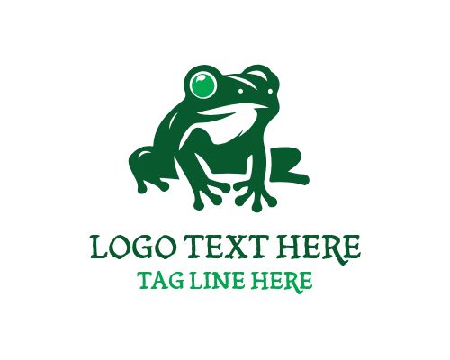 Frog Catching Fly  Logo