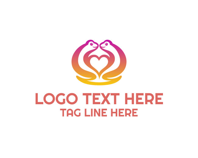 Frog Kiss Heart Logo