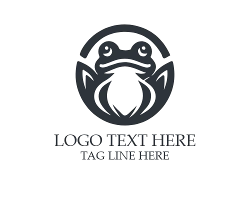 Frog Mascot Brand Logo