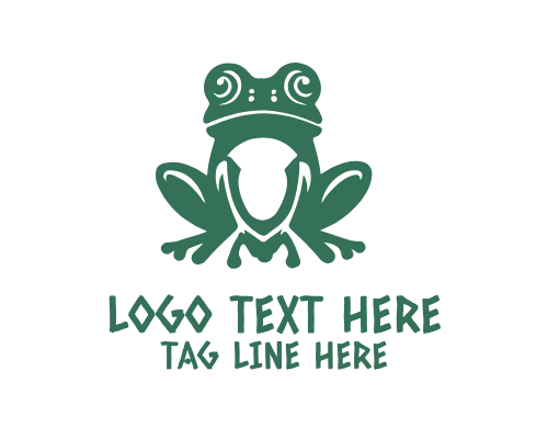 Frog on Lily Pad Logo