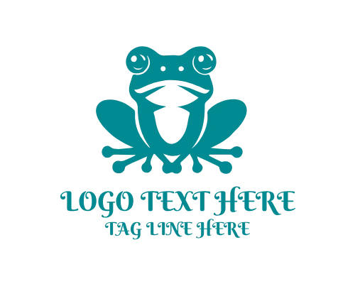 Frog Playing Logo