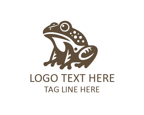 Frog Silhouette Logo