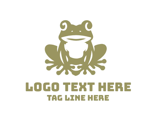 Frog Yoga Pose Logo