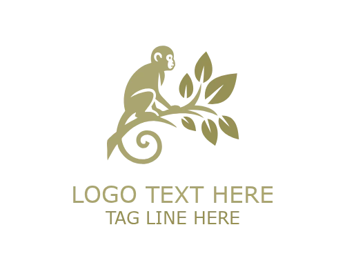 FrolicLeaf Leaf Monkey Logo