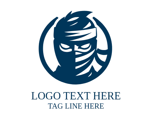 Frostblade Ninja Mascot Logo