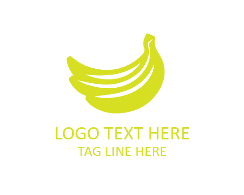 Fruit Banana Logo for Grocery and Food Branding