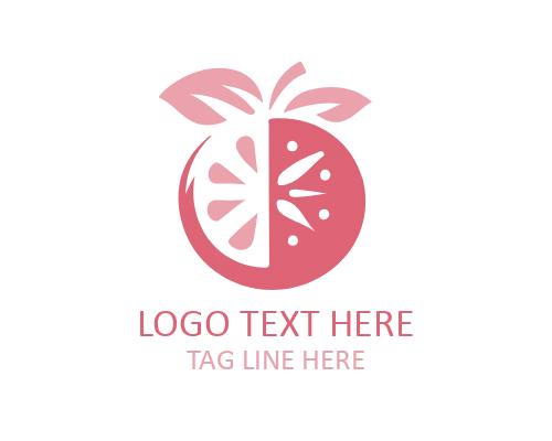 Fruit Nature Logo Design for Organic Branding