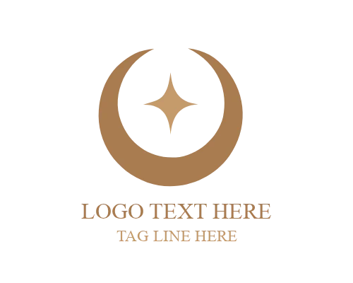 Full Moon Circle Logo for Wellness and Lifestyle Brands