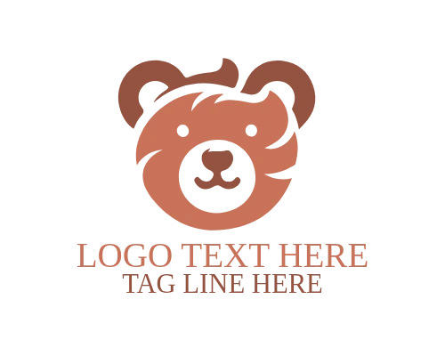 Fun Character Teddy Logo