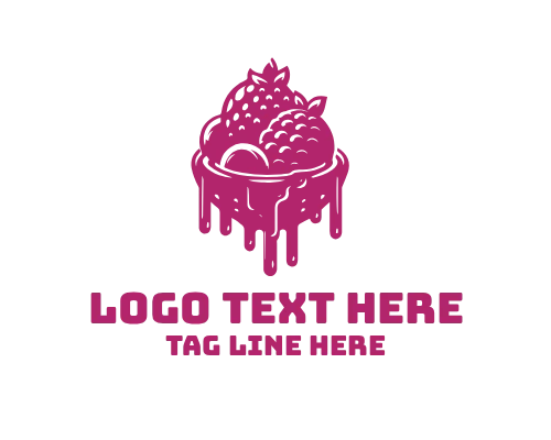  Fun Chocolate Ice Cream Dessert Logo