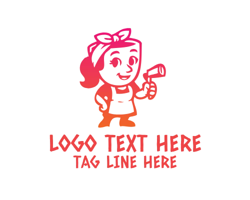 Fun Coffee Cafe Mascot Logo