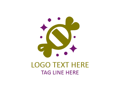 Fun Lollipop Candy Logo for Kids and Sweet Brands