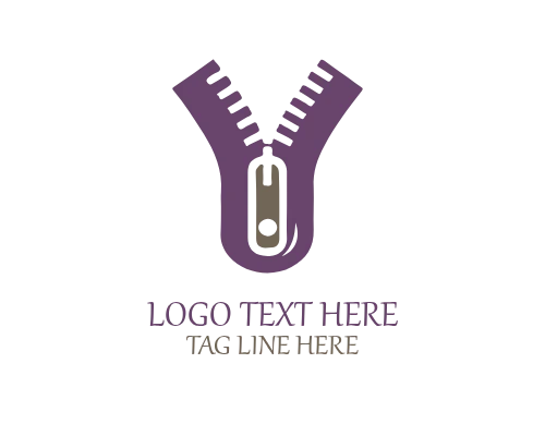 Functional Design Zipper Logo for Utility and Everyday Apparel Brands