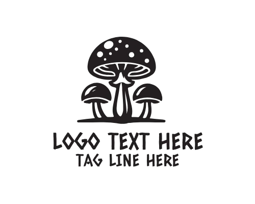 Fungi Mushroom Logo for Natural and Organic Brands