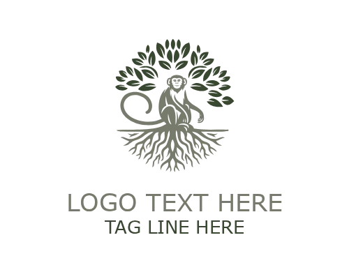 FunLeaf Leaf Monkey Logo