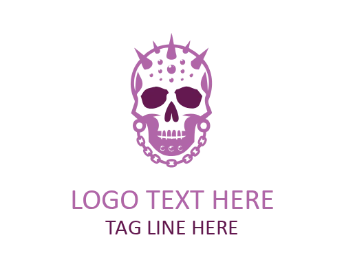 Fury Punk Skull Logo