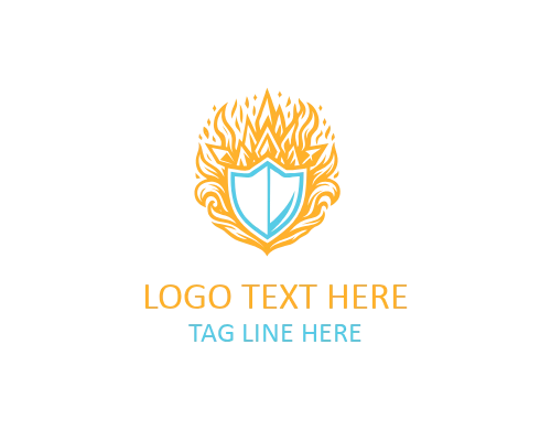 Fusion Fire and Ice Logo for Modern Branding and Elemental Identity
