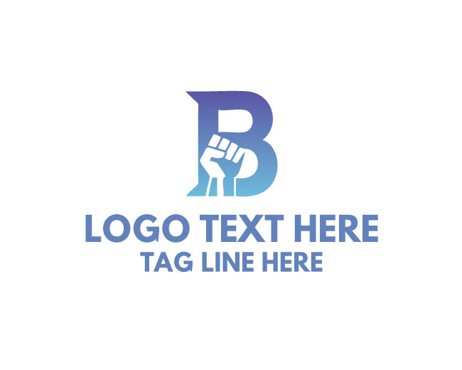  Fusion Letter B Fist Logo