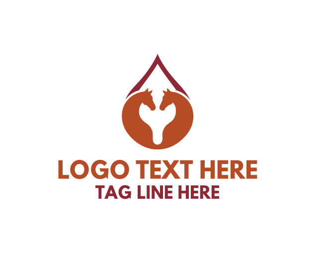 Fusion Twin Horse Drop Logo