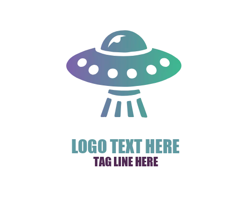 Futuristic Space UFO Logo