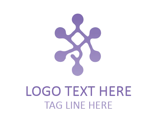 Futuristic Circuit Tech Logo