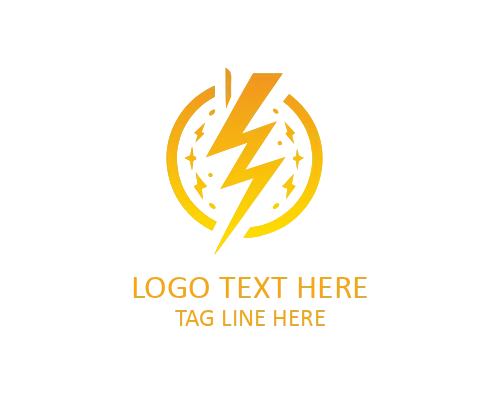 Futuristic Electric Bolt Logo