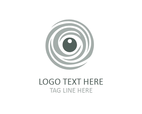 Futuristic Eye Emblem Logo